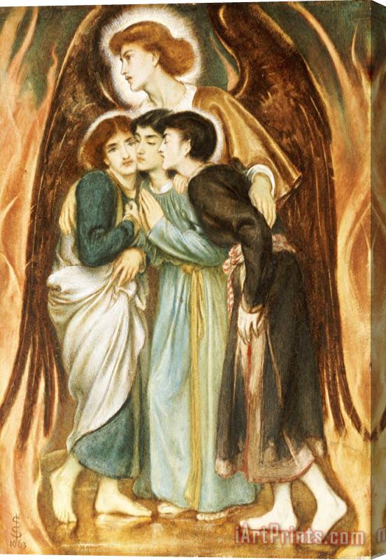 Simeon Solomon A Protecting Angel Stretched Canvas Print / Canvas Art