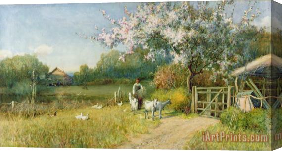 Sir Alfred East Springtime Stretched Canvas Painting / Canvas Art