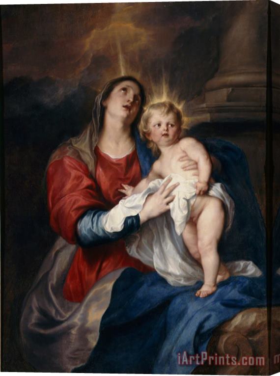 Sir Anthony Van Dyck The Virgin and Child Stretched Canvas Print / Canvas Art