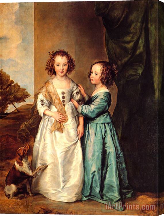 Sir Antony Van Dyck Philadelphia And Elizabeth Wharton Stretched Canvas Print / Canvas Art