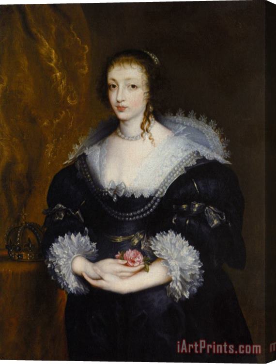 Sir Antony Van Dyck Portrait of Queen Henrietta Maria Stretched Canvas Print / Canvas Art