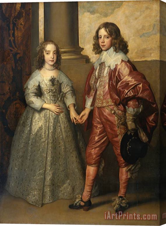 Sir Antony Van Dyck William Ii, Prince of Orange And Princess Henrietta Mary Stuart, Daughter of Charles I of England Stretched Canvas Painting / Canvas Art