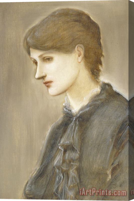 Sir Edward Coley Burne-Jones Portrait Of Mrs William J Stillman Nee Marie Spartali Stretched Canvas Print / Canvas Art