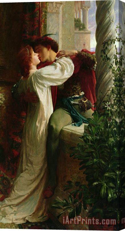Sir Frank Dicksee Romeo and Juliet Stretched Canvas Print / Canvas Art