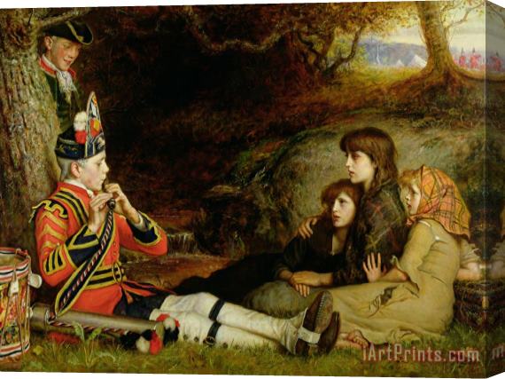 Sir John Everett Millais An Idyll Stretched Canvas Painting / Canvas Art