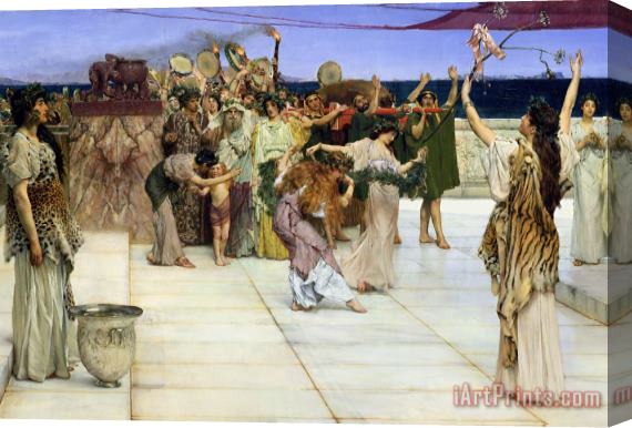 Sir Lawrence Alma-Tadema A Dedication to Bacchus Stretched Canvas Painting / Canvas Art