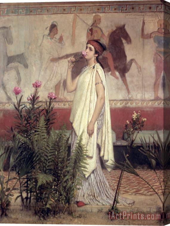 Sir Lawrence Alma-Tadema A Greek Woman Stretched Canvas Print / Canvas Art