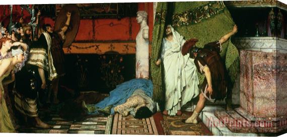 Sir Lawrence Alma-Tadema A Roman Emperor Claudius Stretched Canvas Print / Canvas Art