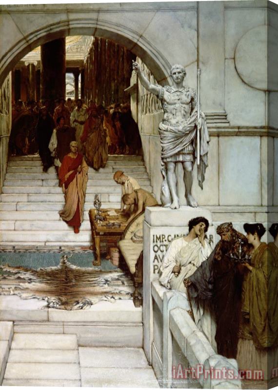 Sir Lawrence Alma-Tadema An Audience at Agrippa's Stretched Canvas Painting / Canvas Art