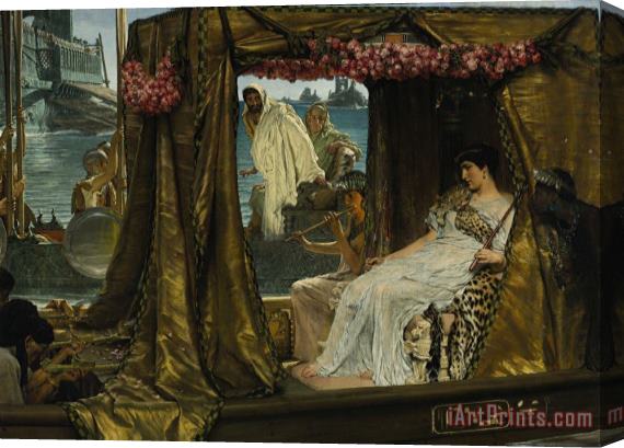 Sir Lawrence Alma-Tadema Antony And Cleopatra Stretched Canvas Print / Canvas Art