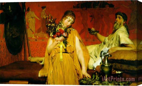 Sir Lawrence Alma-Tadema Between Hope And Fear Stretched Canvas Painting / Canvas Art