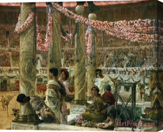 Sir Lawrence Alma-Tadema Caracalla and Geta Stretched Canvas Painting / Canvas Art