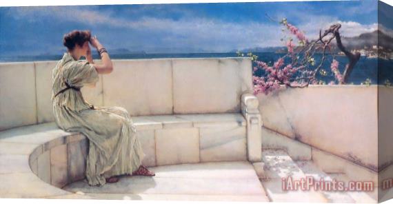 Sir Lawrence Alma-Tadema Expectations Stretched Canvas Print / Canvas Art