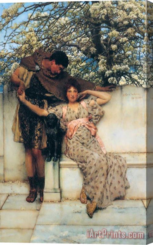 Sir Lawrence Alma-Tadema Promise of Spring Stretched Canvas Print / Canvas Art
