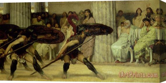 Sir Lawrence Alma-Tadema Pyrrhic Dance Stretched Canvas Print / Canvas Art