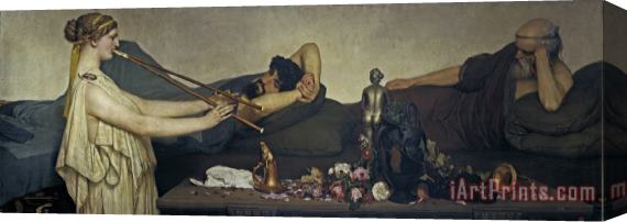 Sir Lawrence Alma-Tadema Siesta Stretched Canvas Print / Canvas Art