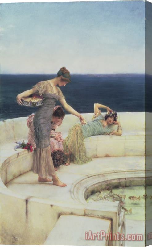 Sir Lawrence Alma-Tadema Silver Favourites Stretched Canvas Print / Canvas Art