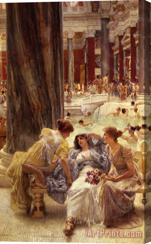 Sir Lawrence Alma-Tadema The Baths of Caracalla Stretched Canvas Painting / Canvas Art
