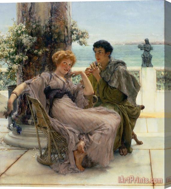 Sir Lawrence Alma-Tadema The Proposal Stretched Canvas Painting / Canvas Art