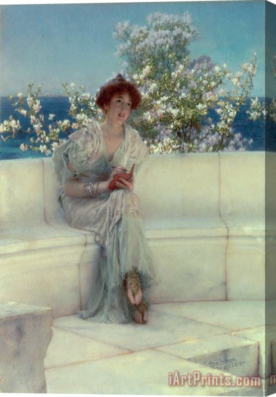 Sir Lawrence Alma-Tadema The Year's at the Spring - All's Right with the World Stretched Canvas Painting / Canvas Art