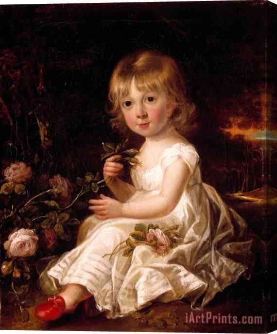 Sir William Beechey Portrait of a Young Girl Stretched Canvas Painting / Canvas Art