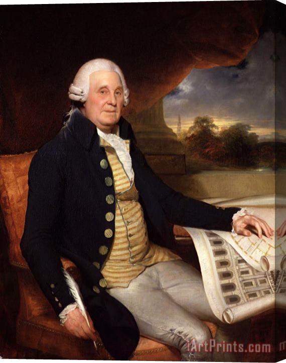 Sir William Beechey Portrait of John Carr (1723-1807), British Architect, 1791 Stretched Canvas Print / Canvas Art