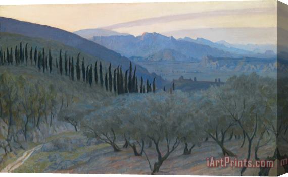 Sir William Blake Richmond Sunrise Umbria 1914 Stretched Canvas Painting / Canvas Art