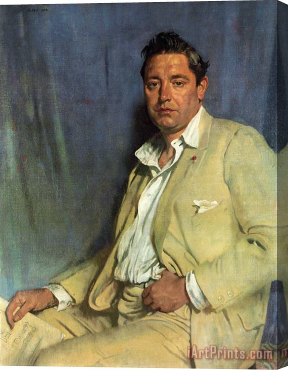 Sir William Newenham Montague Orpen Count John Mccormack Stretched Canvas Painting / Canvas Art