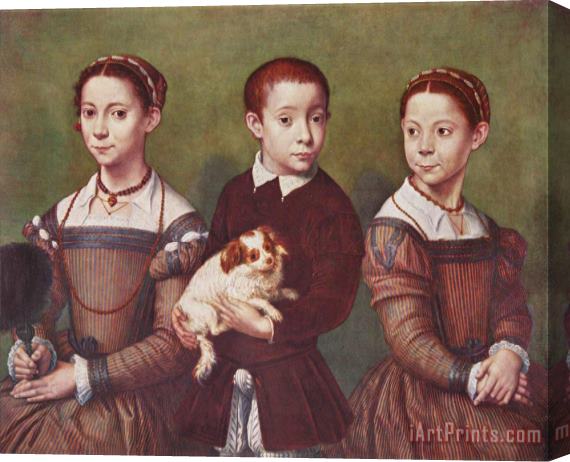 Sofonisba Anguissola Three Children with Dog Stretched Canvas Print / Canvas Art