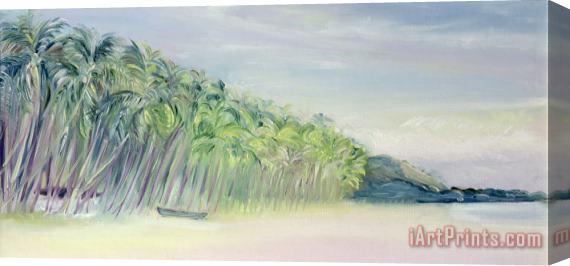 Sophia Elliot Coco Beach Goa India Stretched Canvas Painting / Canvas Art