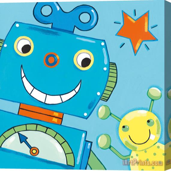 Sophie Harding Space Pals I Stretched Canvas Print / Canvas Art