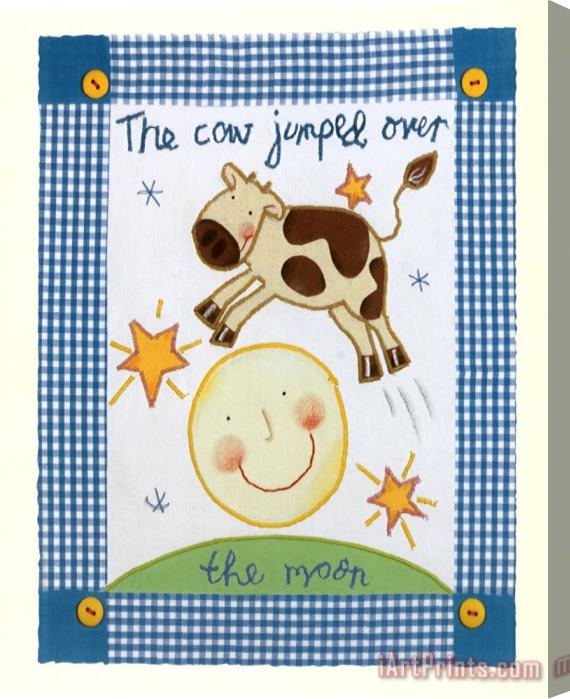 Sophie Harding The Cow Jumped Over The Moon Stretched Canvas Print / Canvas Art