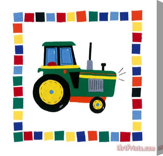 Sophie Harding Tractor Stretched Canvas Print / Canvas Art