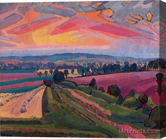 Spencer Frederick Gore The Icknield Way Stretched Canvas Print / Canvas Art