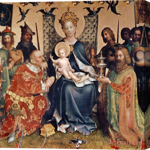 Stephan Lochner Adoration of the Magi altarpiece Stretched Canvas Painting / Canvas Art