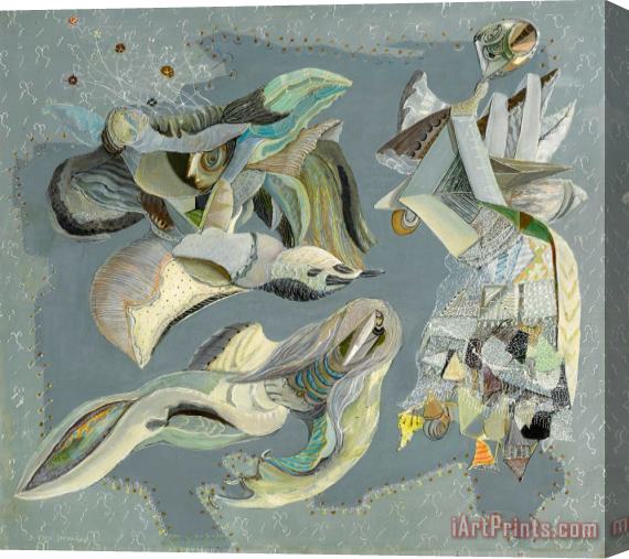 Suzanne Van Damme Les Mouettes Stretched Canvas Print / Canvas Art