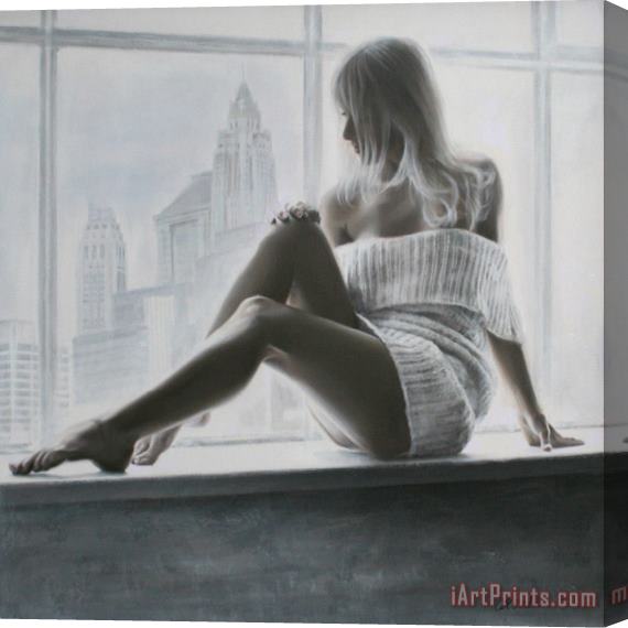 Talantbek Chekirov Drawings of Beautiful Girls Stretched Canvas Painting / Canvas Art