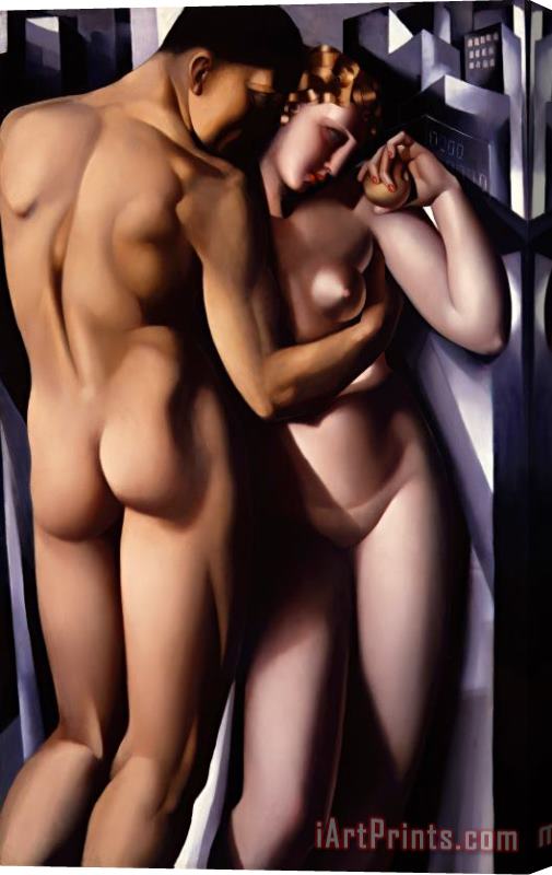 tamara de lempicka Adam And Eve Stretched Canvas Print / Canvas Art