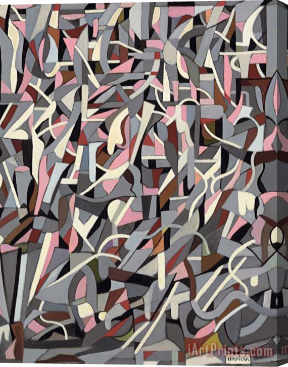 tamara de lempicka Composition Abstraite En Gris Et Rose, 1956 Stretched Canvas Painting / Canvas Art