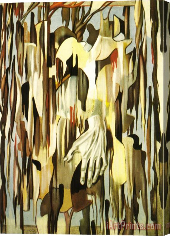 tamara de lempicka Main Surrealiste Stretched Canvas Print / Canvas Art