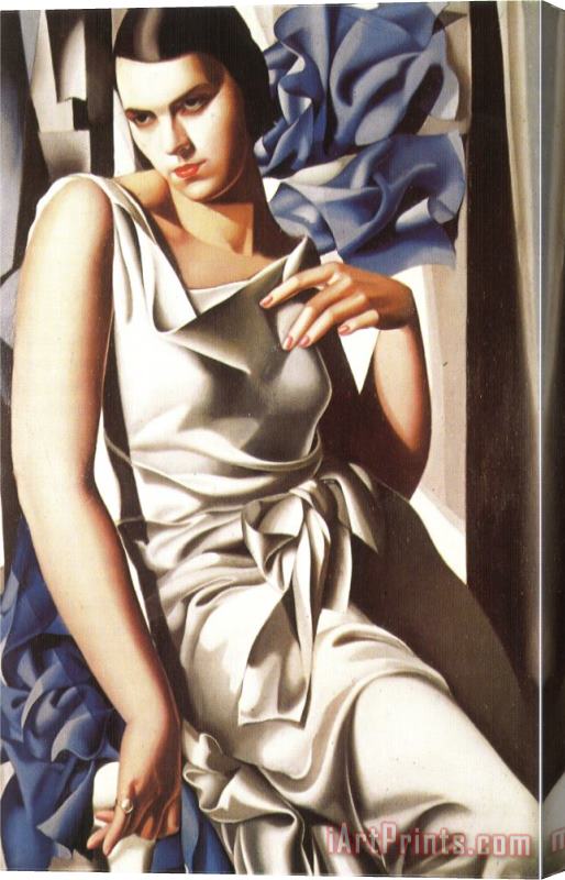 tamara de lempicka Portrait De Madame 1930 Stretched Canvas Painting / Canvas Art