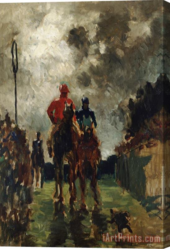 The Jockeys Henri De Toulouse Lautrec Stretched Canvas Print / Canvas Art