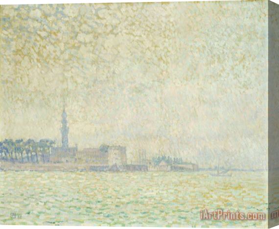 Theo van Rysselberghe A View of Veere Stretched Canvas Painting / Canvas Art