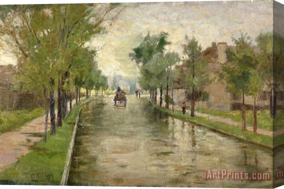 Theodore Clement Steele 16th & Pennsylvania Streets Stretched Canvas Print / Canvas Art