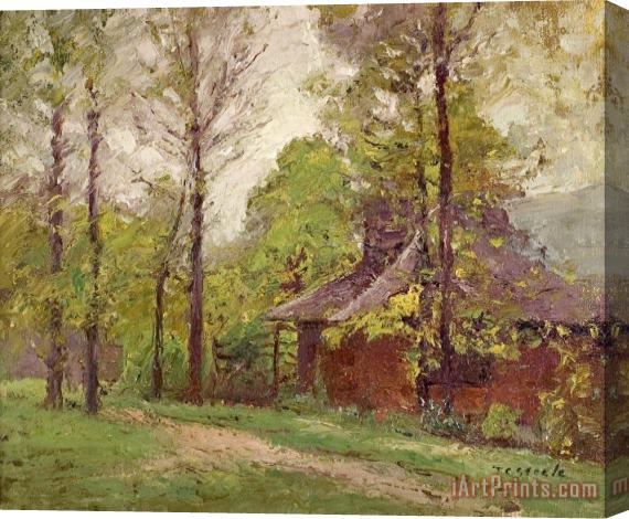 Theodore Clement Steele A Wet Day in Early Autumn Stretched Canvas Painting / Canvas Art