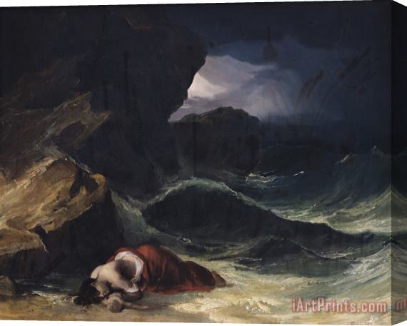 Theodore Gericault The Storm or The Shipwreck Stretched Canvas Print / Canvas Art