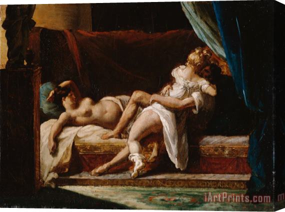 Theodore Gericault Three Lovers Stretched Canvas Painting / Canvas Art