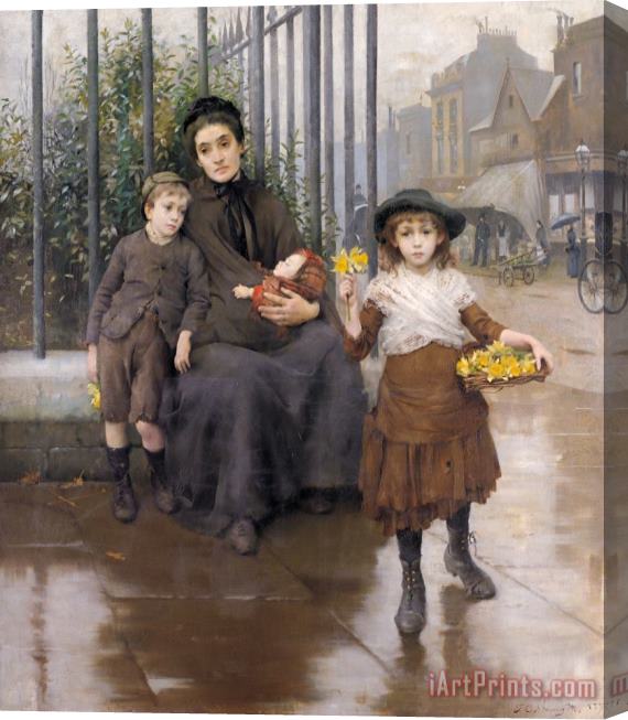 Thomas Benjamin Kennington The Pinch of Poverty Stretched Canvas Painting / Canvas Art