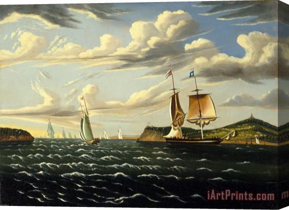Thomas Chambers Staten Island And The Narrows Stretched Canvas Painting / Canvas Art