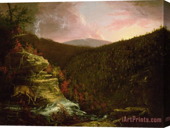 Thomas Cole From the Top of Kaaterskill Falls Stretched Canvas Print / Canvas Art